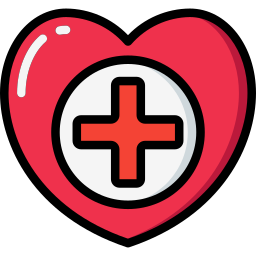 Heart and red cross